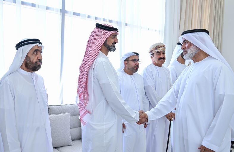 ولي عهد عجمان يعزي بوفاة عبدالله إبراهيم الظاهري