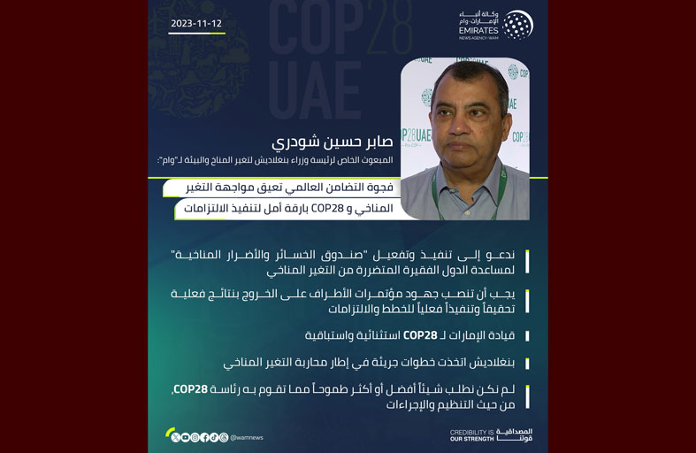 فجوة التضامن العالمي تعيق مواجهة التغير المناخي و COP28 بارقة أمل لتنفيذ الالتزامات