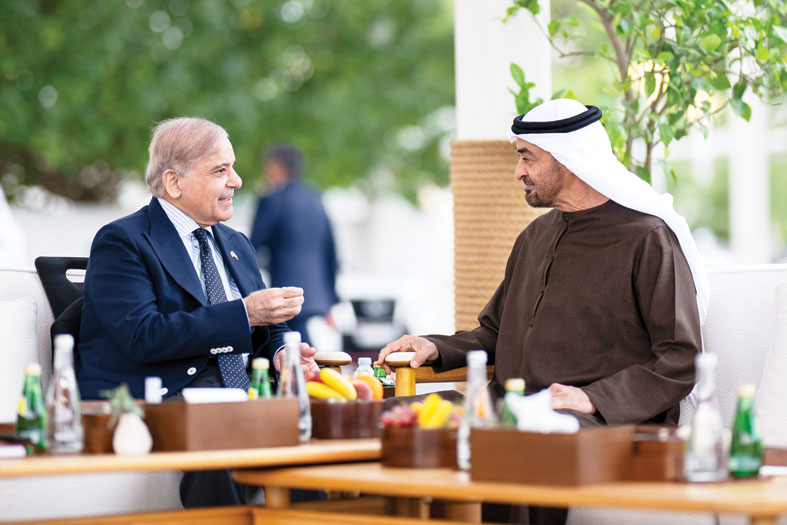 رئيس الدولة يبحث مع رئيس وزراء باكستان علاقات التعاون بين البلدين وعدداً من القضايا الإقليمية والدولية  