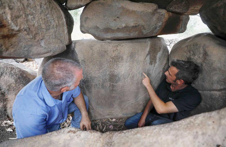 صخور تكشف ثقافة غامضة  في الجولان المحتل