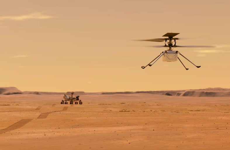 طائرة هليكوبتر لرحلات المريخ 