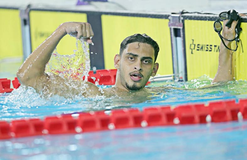 «المطروشي وغالب»  نواة مستقبل السباحة الإماراتية 