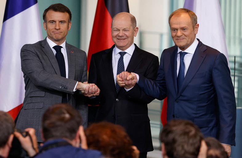 شروخ جديدة في أوروبا بسبب الخلاف الفرنسي –الألماني حول الحرب الأوكرانية 