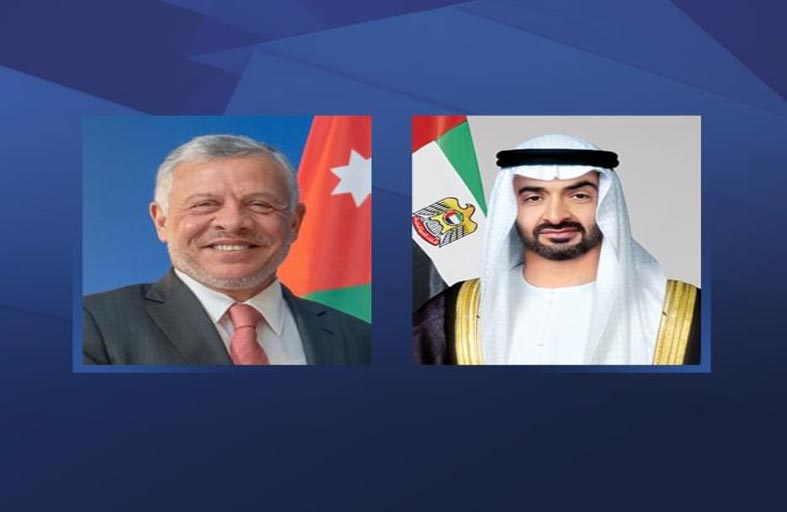 رئيس الدولة يبحث مع ملك الأردن هاتفيا علاقات البلدين وعدداً من القضايـا الإقليمية والدولية وتطورات الأزمـة الإنسانية في غزة 