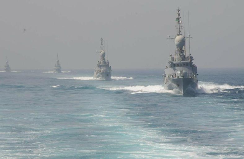 انطلاق مناورات بحرية مشتركة بين السعودية ومصر