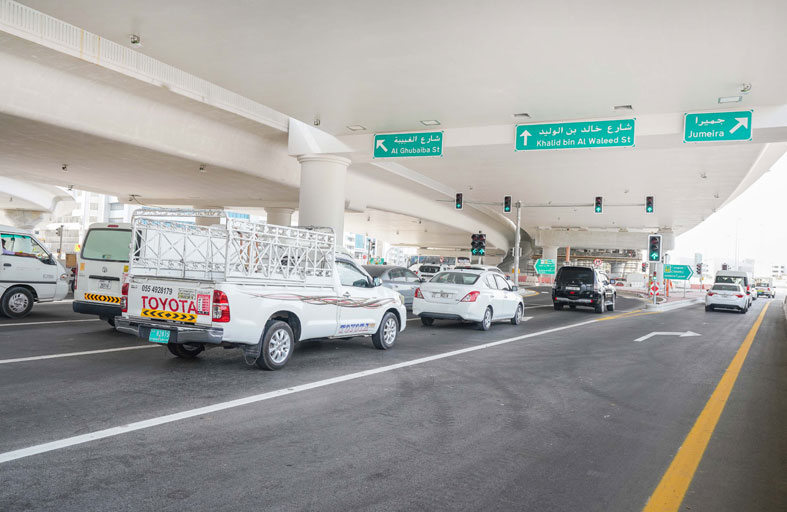 طرق دبي تفتتح التقاطع السطحي ضمن مشروع تطوير تقاطع الصقر