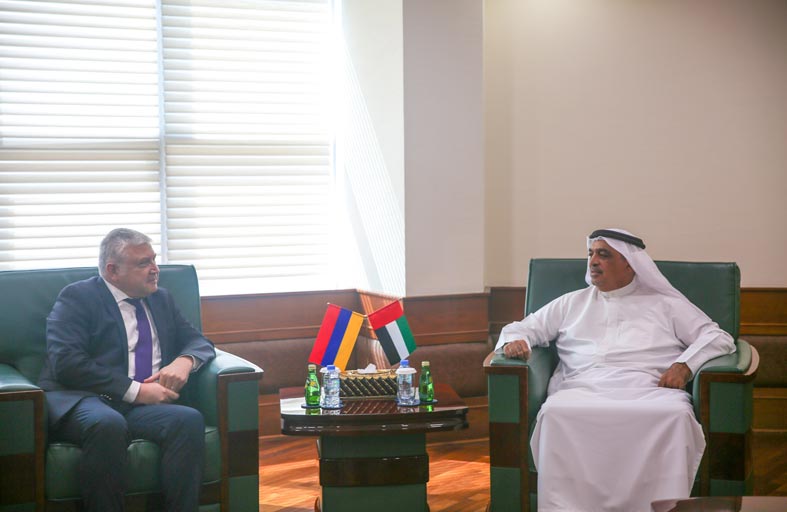 النعيمي يستقبل سفير أرمينيا ويستعرضان الفرص الاستثمارية المتاحة