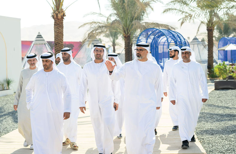 خالد بن محمد بن زايد يزور مهرجان ليوا الدولي تل مرعب 2024 