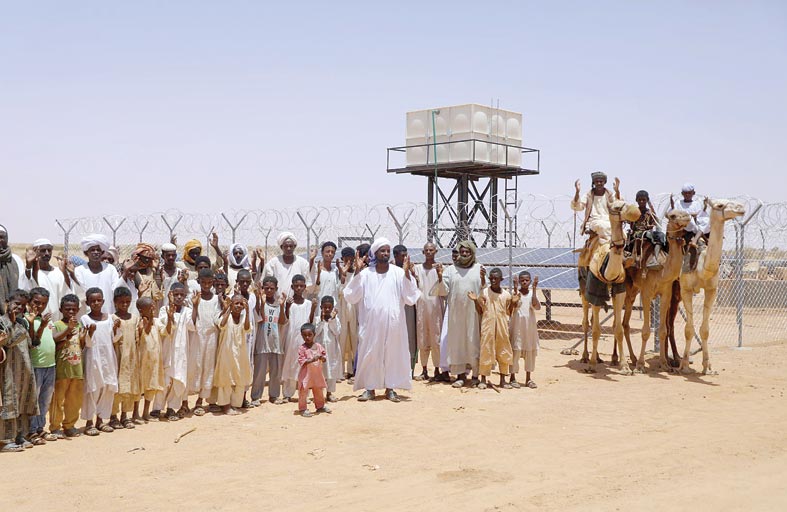 الهلال الأحمر يقدم ثلاث محطات لتوفير المياه بولاية شمال كردفان السودانية