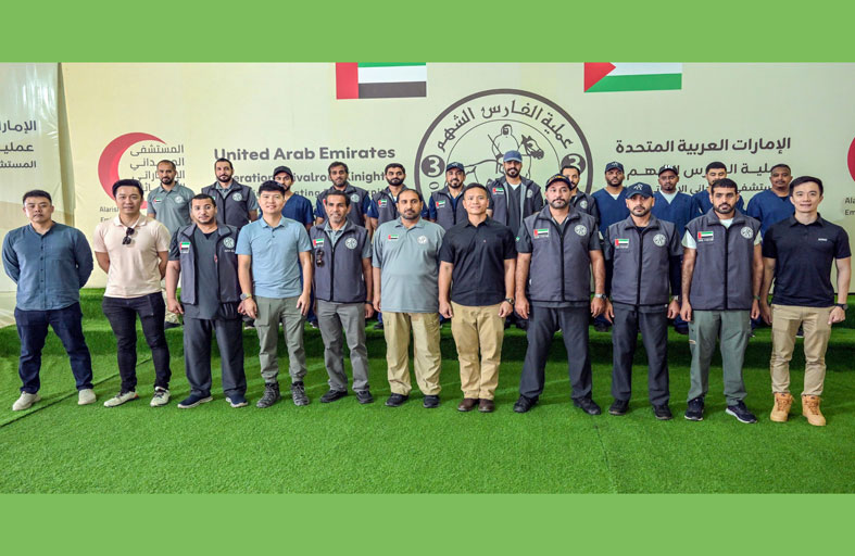 وفد سنغافوري رفيع يشيد بالمستشفى الإماراتي العائم في العريش 