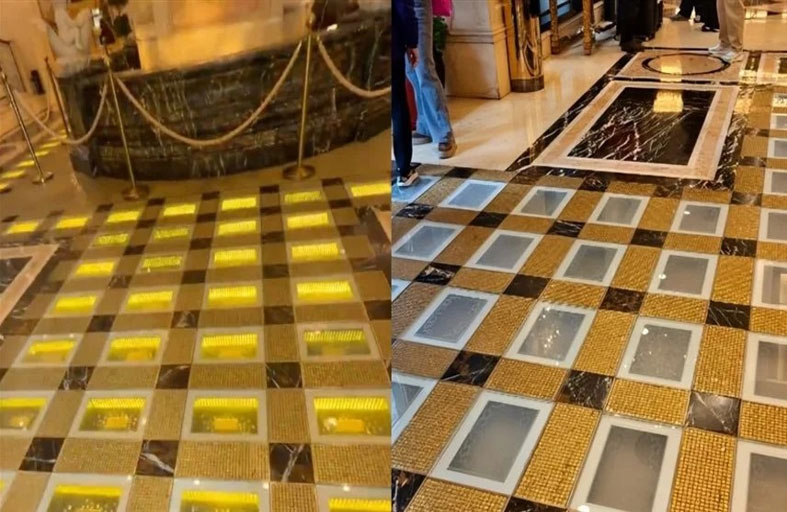 فندق يبيع سبائك أرضيته مع ارتفاع الذهب 