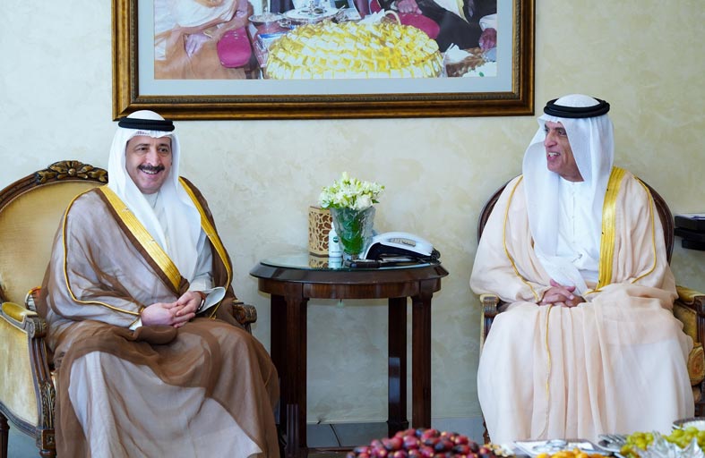 حاكم رأس الخيمة يستقبل القنصل العام الكويتي
