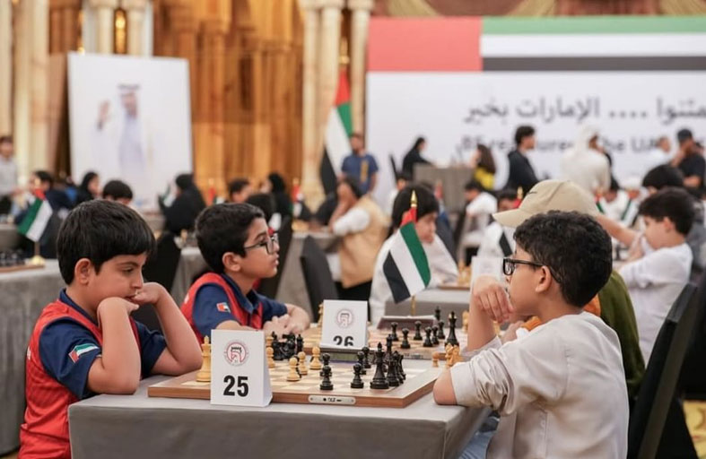 نادي الشارقة يتصدر منافسات بطولة الإمارات الفردية للشطرنج تحت 16 عاماً
