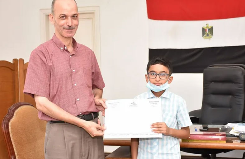 طالب مصري يدخل الجامعة من الابتدائية مباشرة 