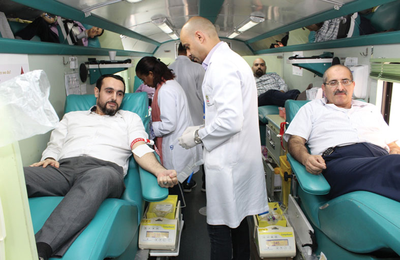 مركز جمعة الماجد ينظم حملة للتبرع بالدم