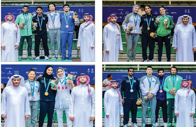 منتخبنا الوطني للجوجيتسو يرفع رصيده إلى 8 ميداليات ملوّنة ويتصدر الترتيب العام في دورة ألعاب التضامن الإسلامي بالرياض 