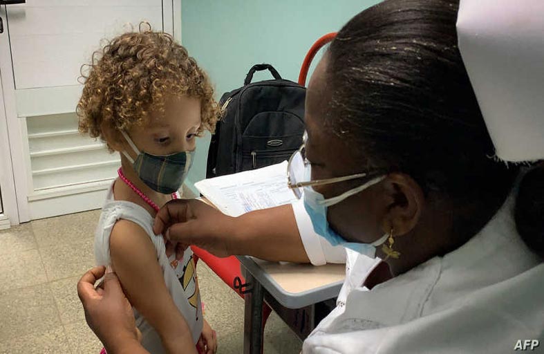 بدء التطعيم ضد كوفيد في كوبا للأطفال 