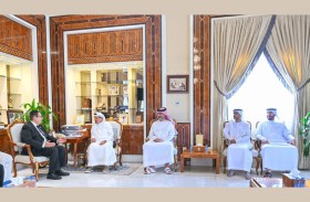 حاكم عجمان يستقبل رئيس جامعة القاهرة