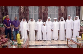 سالم بن سلطان القاسمي يستقبل وفد إدارة مفوضية كشافة رأس الخيمة