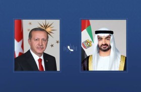 رئيس الدولة والرئيس التركي يبحثان هاتفياً علاقات البلدين والتطورات الإقليمية