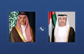 عبدالله بن زايد ووزير خارجية المملكة العربية السعودية يبحثان هاتفيا المستجدات الإقليمية