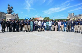 راشد بن حميد يزور فريق الدعم الشرطي الإماراتي المشارك في تأمين أولمبياد باريس