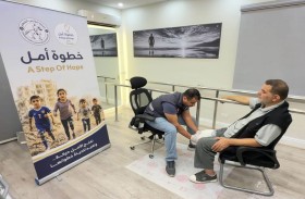 المستشفى الإماراتي العائم يؤهل 42 مصابا فلسطينيا بأطراف صناعية
