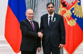 الرئيس الروسي يقلد سفير الدولة وسام «بوشكين»