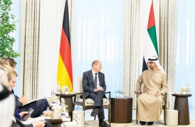 رئيس الدولة يبحث مع مستشار ألمانيا مسارات التعاون والمستجدات الإقليمية والدولية 