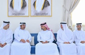 عمار بن حميد يقدم واجب العزاء في وفاة علي ماجد السويدي