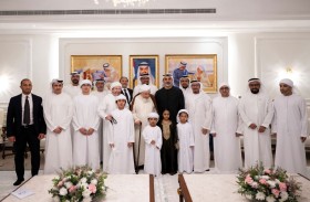 خالد بن محمد بن زايد يزور العلامة الشيخ عبدالله بن بيّه في منزله بأبوظبي