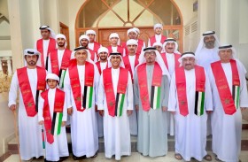 سالم بن سلطان القاسمي يستقبل وفد جمعية المطاف للتراث المشارك في مهرجان أطفال السلام بالمغرب