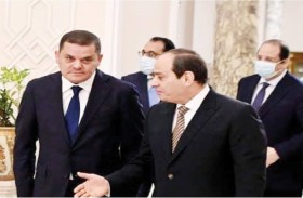 الدبيبة في القاهرة.. والسيسي يؤكد على أهمية توحيد الجيش