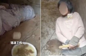 يحتجز زوجته في حظيرة ويقيّد رقبتها بسلاسل