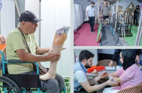 المستشفى الإماراتي العائم ينجح في تركيب أطراف صناعية لـ51 من المصابين الفلسطينيين من مبتوري الأطراف