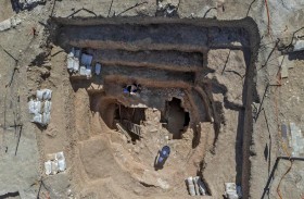 أنقاض دارة فخمة عمرها 1200 عام في صحراء النقب