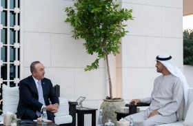 محمد بن زايد ووزير خارجية تركيا يبحثان أوجه العلاقات الثنائية وسبل تنميتها خاصة في المجالات الاستثمارية