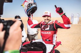 بيترهانسل يتوّج بطلاً لرالي أبوظبي الصحراوي وسوندرلاند يحرز لقب الدراجات النارية للمرة الثالثة
