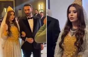 عروس تعجز عن المشي لثقل الذهب 