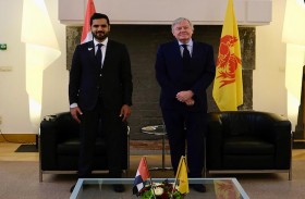 سفير الإمارات يلتقي رئيس برلمان مقاطعة والونيا