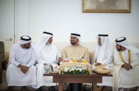 ذياب بن محمد بن زايد يحضر حفل استقبال بمناسبة زفاف محمد بخيت المنهالي