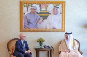 سعود بن صقر يستقبل سفير إيطاليا وقنصلها العام