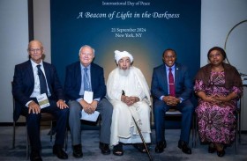 بن بيّه : جهود الإمارات مشهودة في السعي إلى السلام ومد يد العون للمتضررين من الحرب