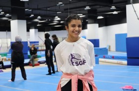 سارة الصالح تريد أن تصبح أول مدربة سعودية في الجمباز