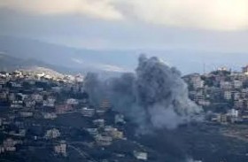 غارة إسرائيلية على مدينة بعلبك في شرق لبنان 