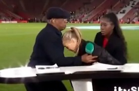 مذيعة تفقد وعيها وتسقط على الضيف