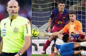 ماركا تنقل عن لاهوز: دفع حارس برشلونة لزميله «سلوك غير رياضي»