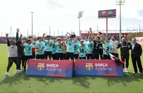 فريقان من دبي يفوزان بلقبين في بطولة كأس العالم لأكاديميات برشلونة بإسبانيا   
