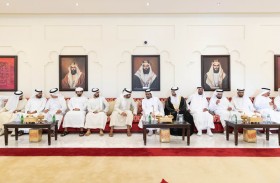 طحنون بن محمد يحضر أفراح النعيمي في أبوظبي