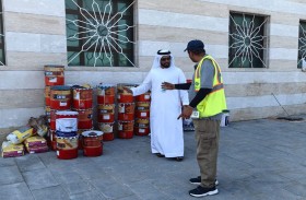 بلدية مدينة أبوظبي تنفذ حملة ميدانية لإزالة مخلفات البناء في مدينتي زايد وشخبوط